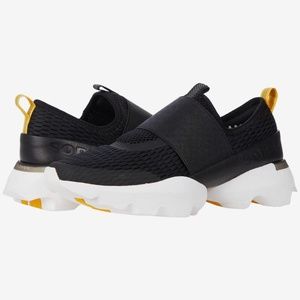 Sorel leather and strap sneaker